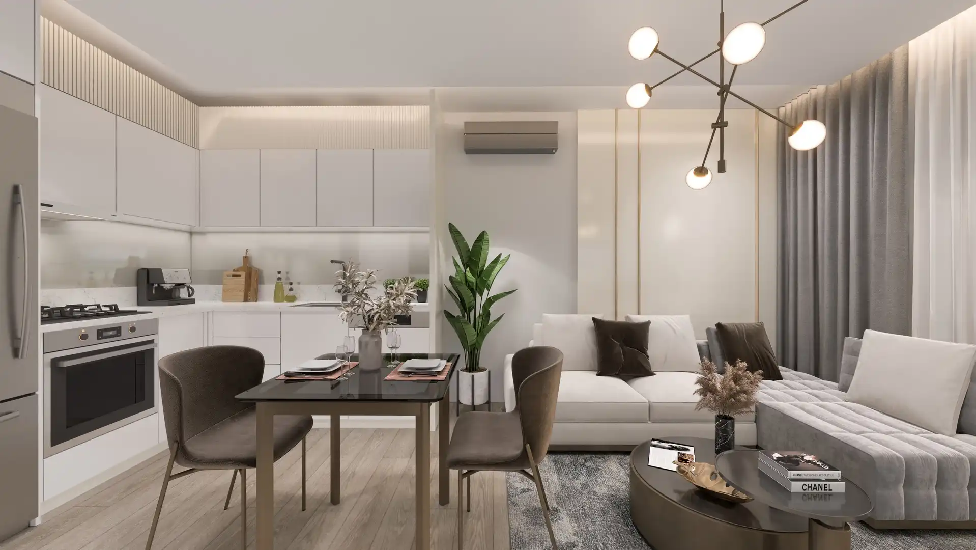 Изображение Квартиры 1+1 и 2+1 в новом современном комплексе в Алтынташ